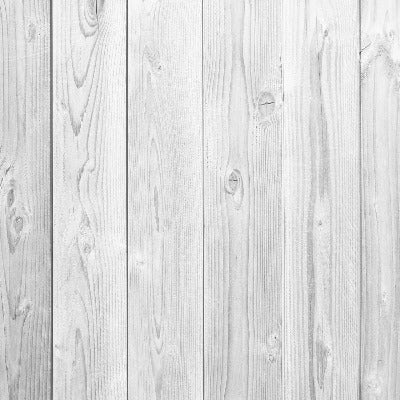 Wooden fence painted silver-white